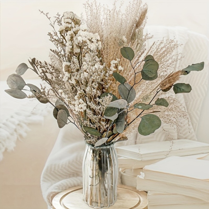 Dried Pampas Bundle - 45 sztuk mieszanych suszonych kwiatów w