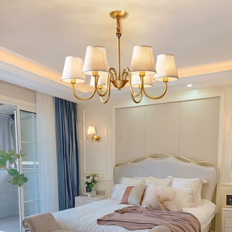Interior Design Hall - Miedziany żyrandol do salonu sypialnia gabinet