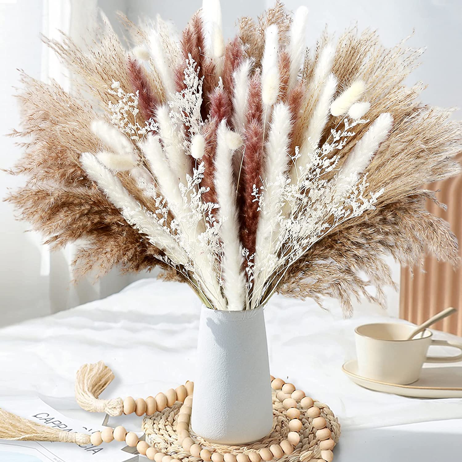 Dried Pampas Bundle - Dekoracje Stołu Suszone Rośliny Kwiaty Naturalne