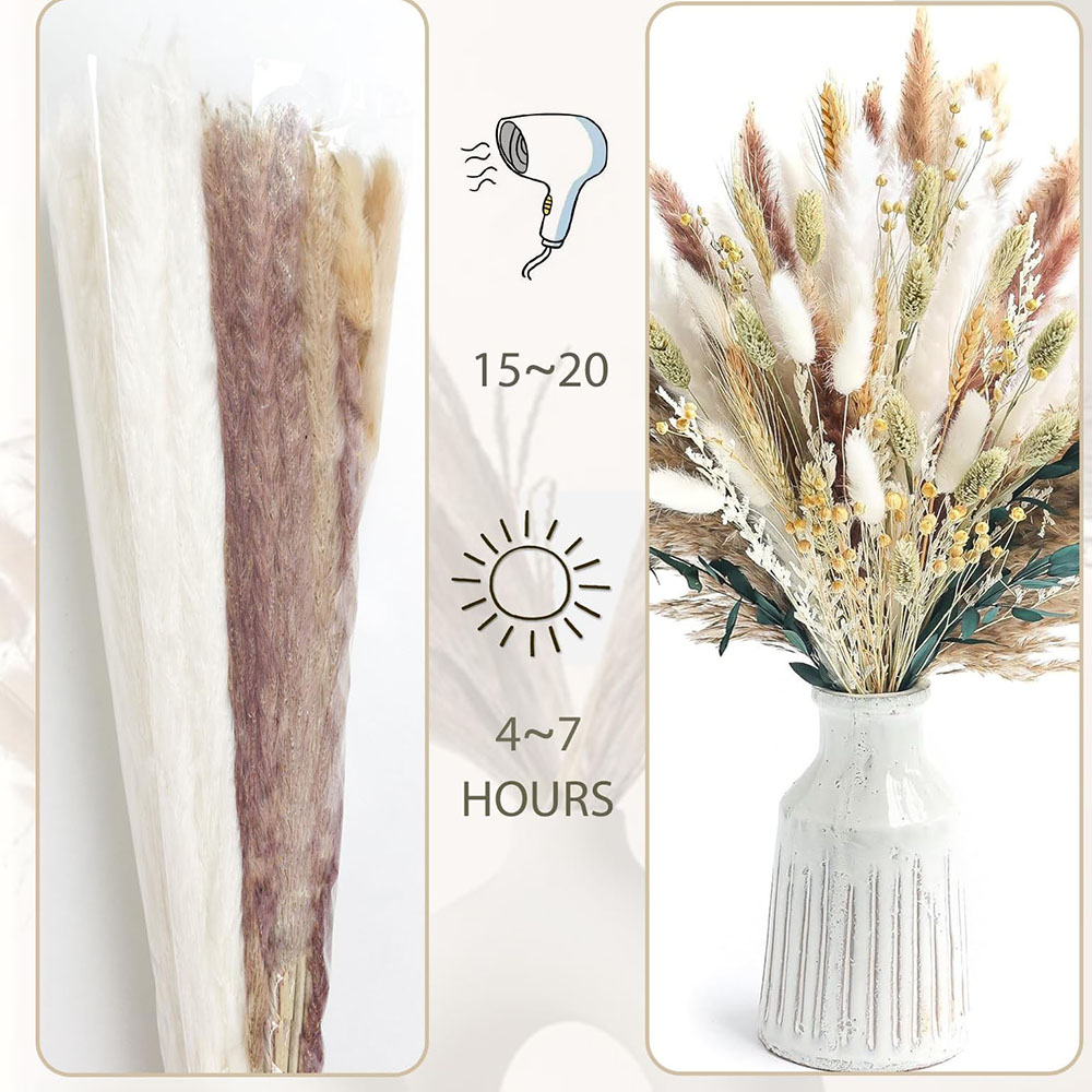 100 szt. Suszony Bukiet Trawy  – Dried Pampas Bundle recenzja i cena