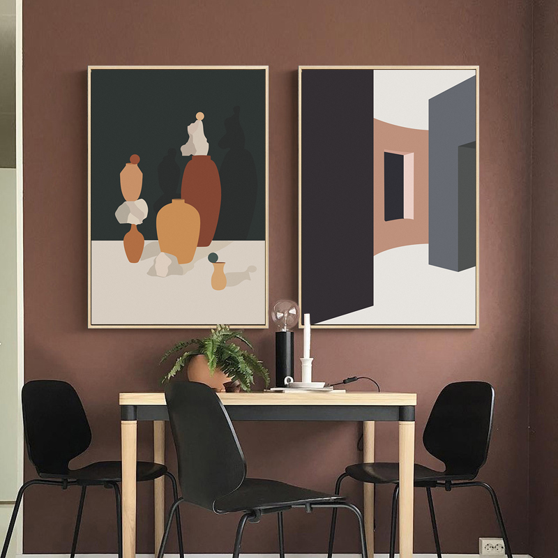 Retro Morandi Building Canvas  – Interior Design Build recenzja i cena